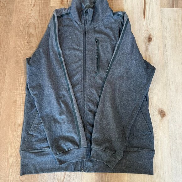 Lululemon Kung Fu Jacket II Heathered Dark Slate Sz L - Picture 3 of 13
